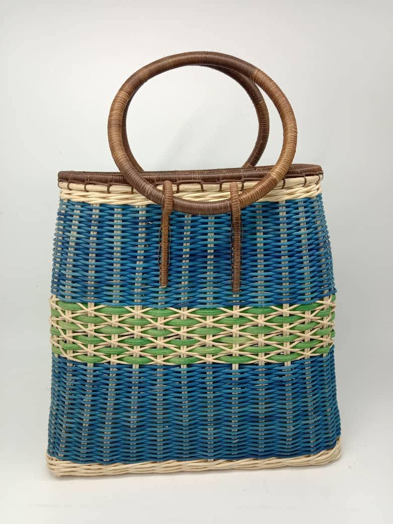 BAKUL ROTAN KEMASAN KULIT ROTAN