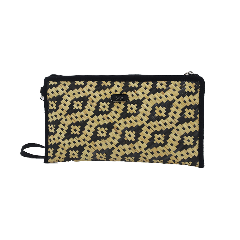 RATTAN WEAVING CLUTCH BAG