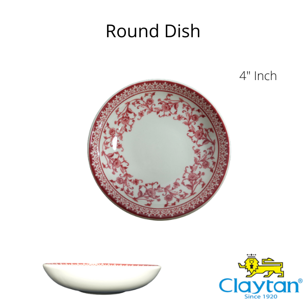 ROUND DISH ASTER PINK
