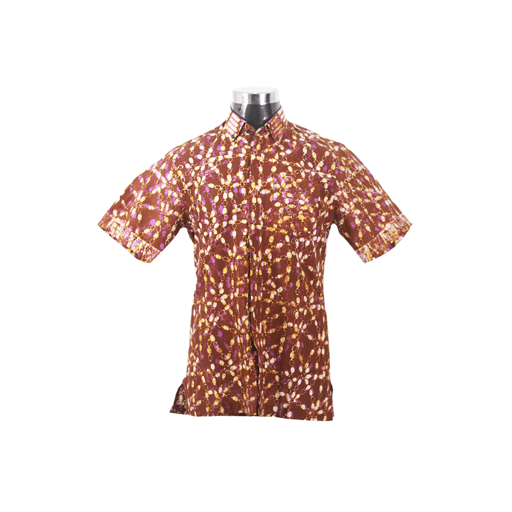 KEMEJA BATIK LELAKI  COTTON LENGAN PENDEK