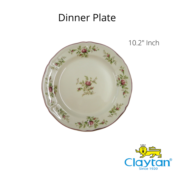 CLAYTAN - DINNER PLATE MSS ROSE