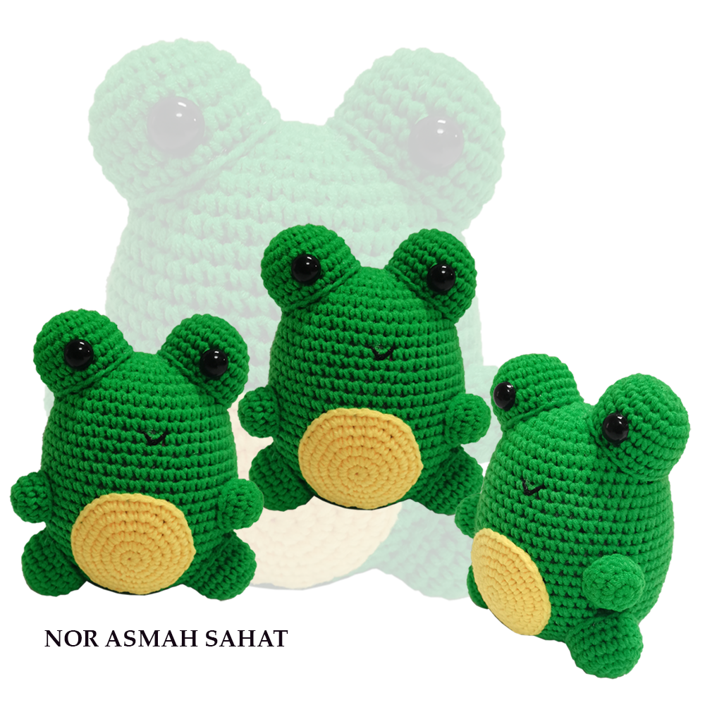 (PRE-ORDER 315) CROCHET BABY KATAK HIJAU - 3 UNIT