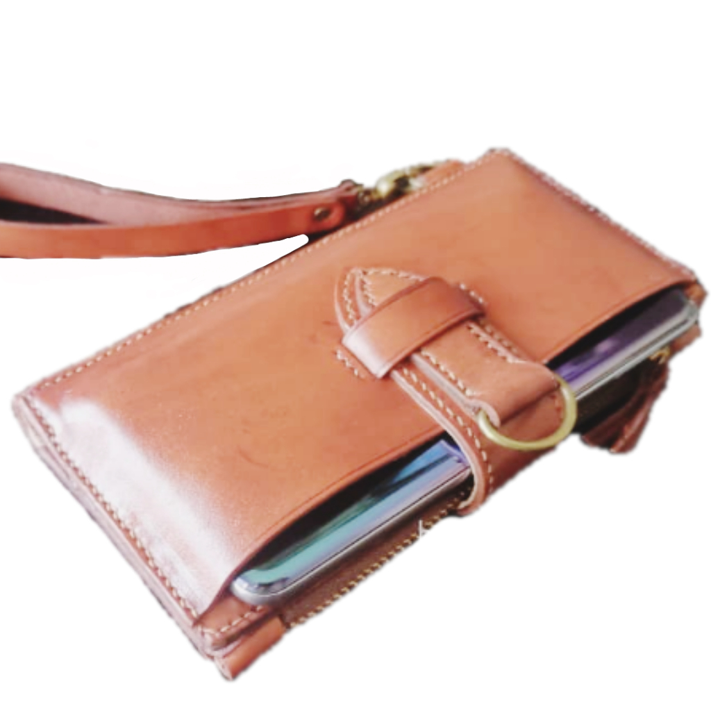 LONG LEATHER WALLET WITH SMART PHONE SLOT