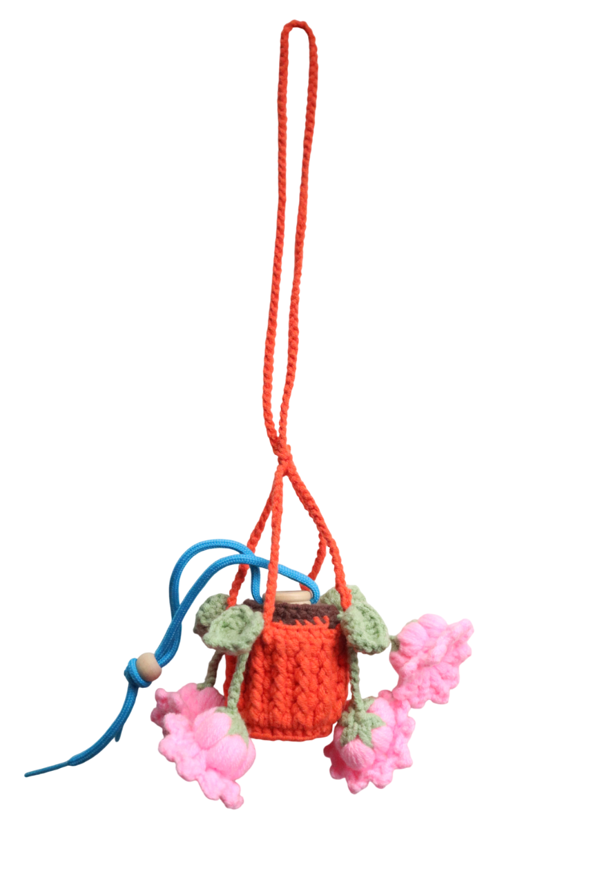 CAR PERFUME CROCHET HOLDER