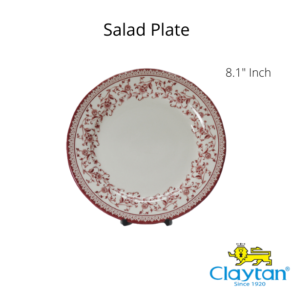 SALAD PLATE ASTER PINK