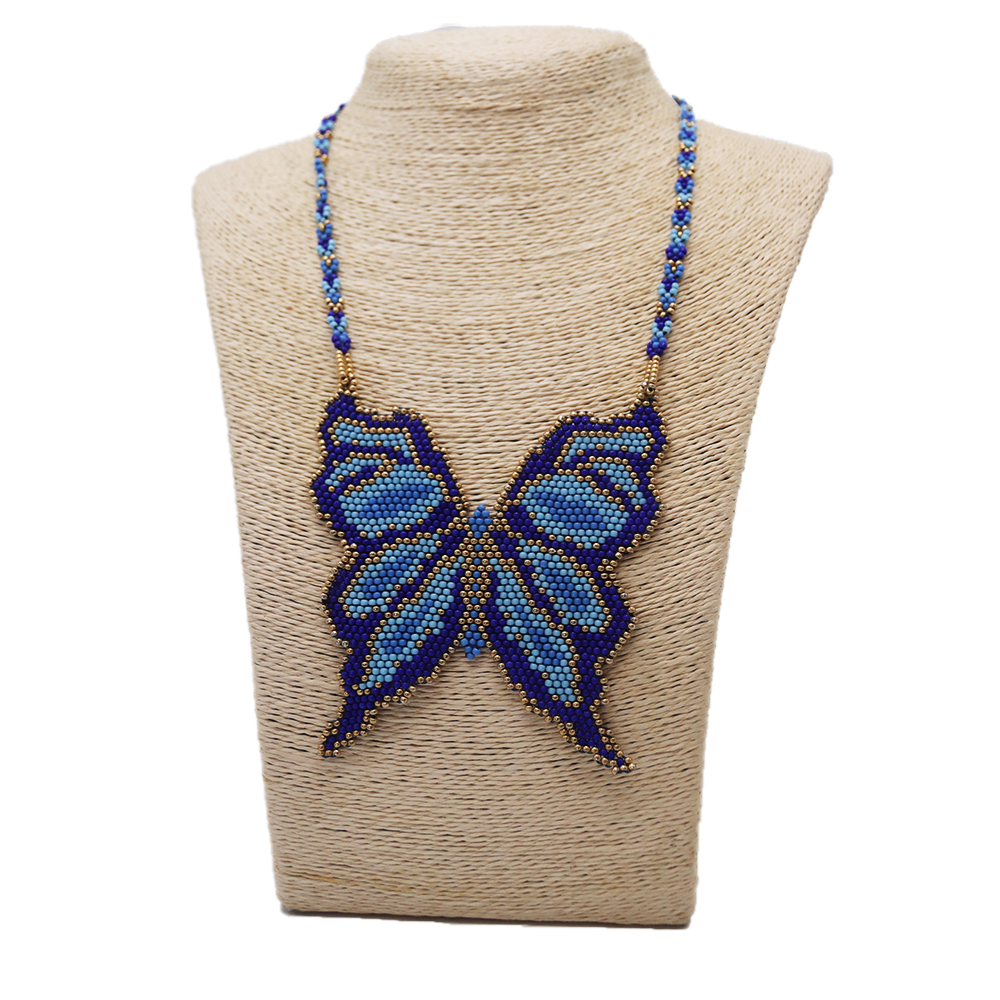 BUTTERFLY PEYOTE NECKLACE