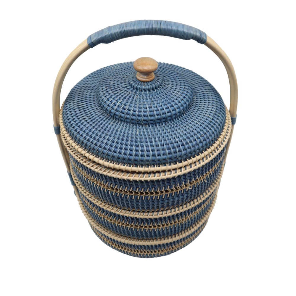 (PRE ORDER) BAKUL BERKAT 3 TINGKAT - BIRU