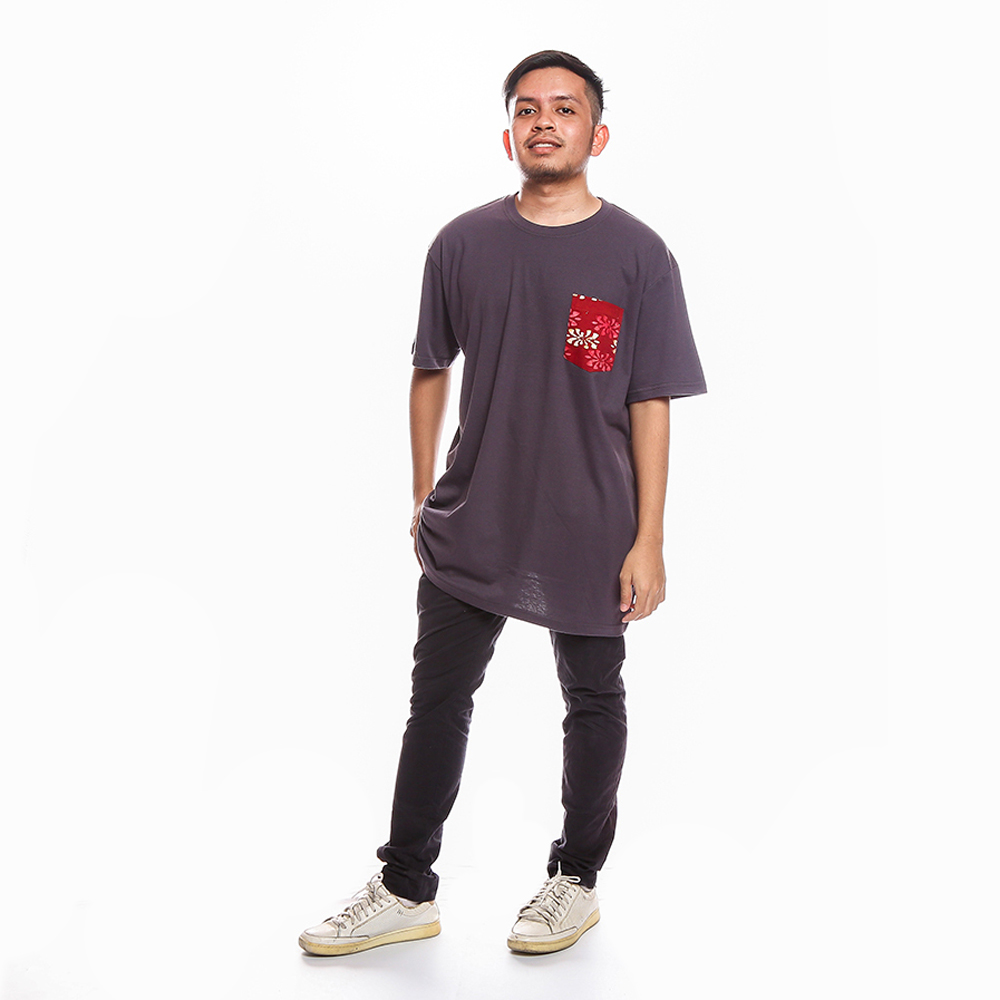 T SHIRT DEWASA POKET BATIK