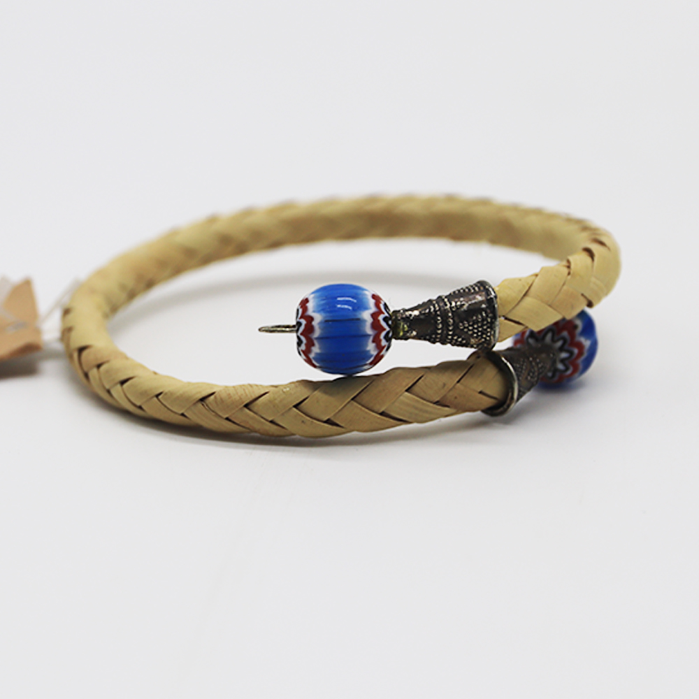 RATTAN BRACELET WITH BEADS