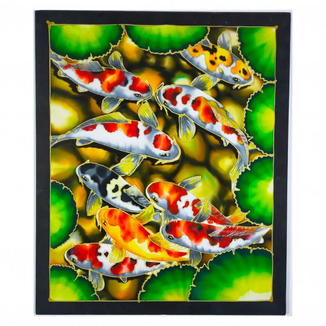 KOI FISH BATIK PAINTING