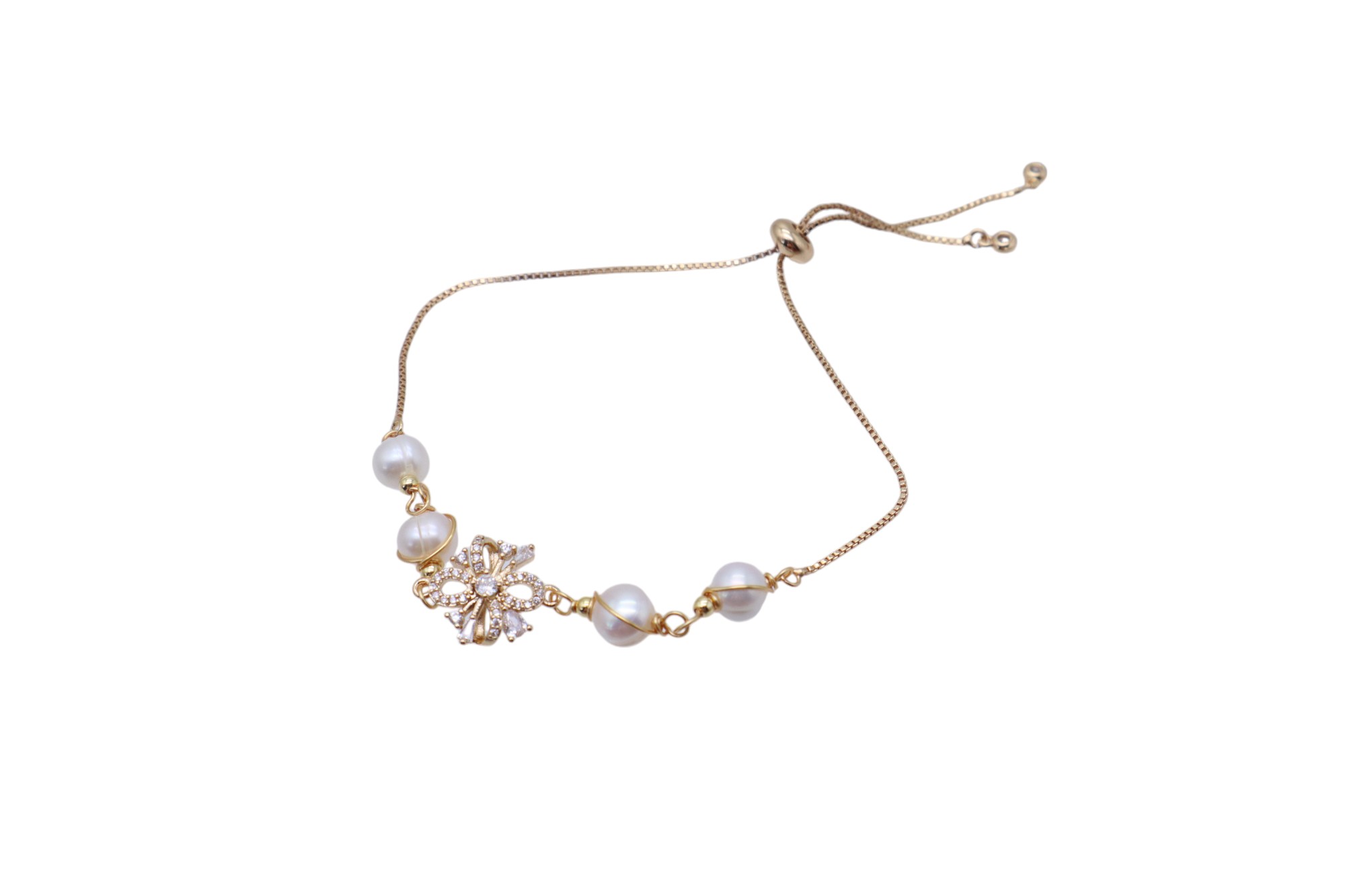 PURE PEARL AND PRECIOUS STONE BRACELET