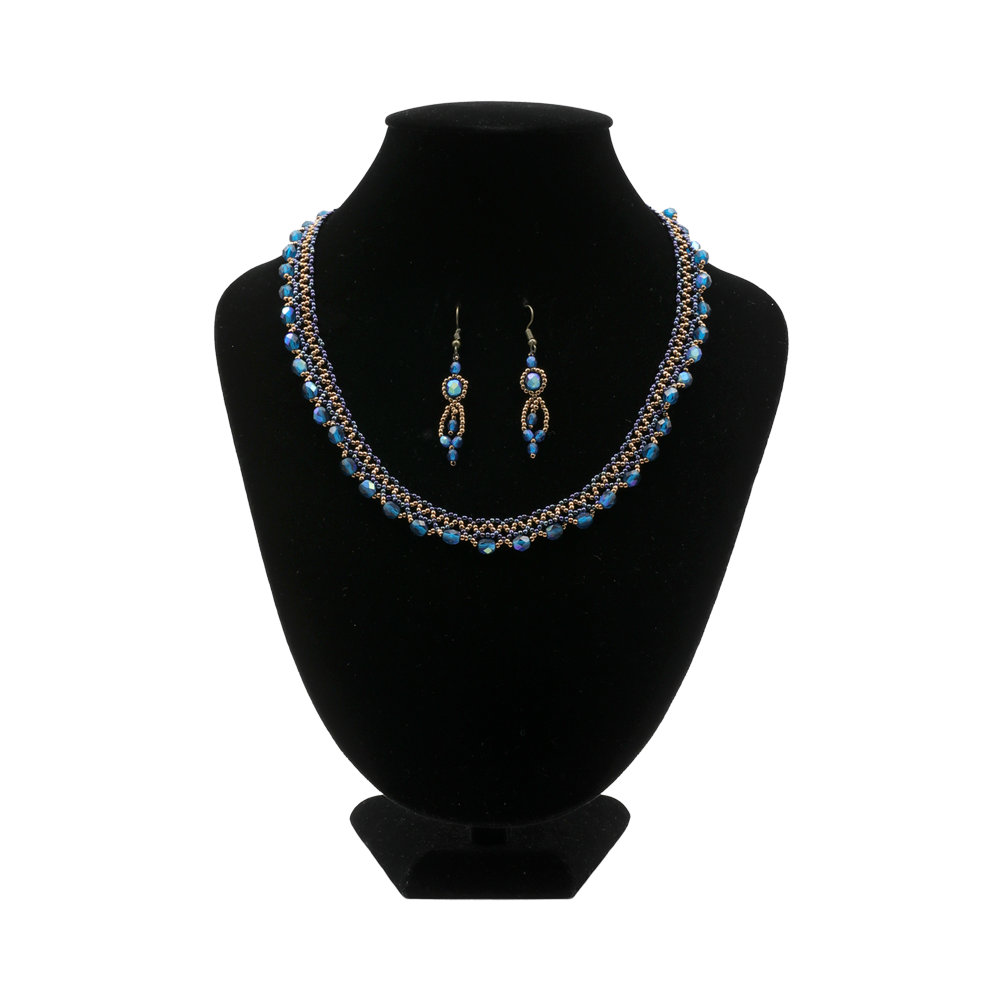 SARAWAK BEADS SET OF  NECKLACE& EARRINGS