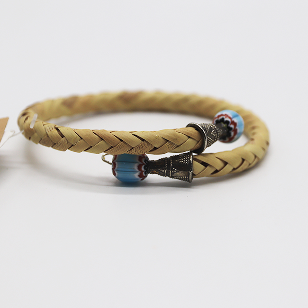 RATTAN BRACELET WITH BEADS