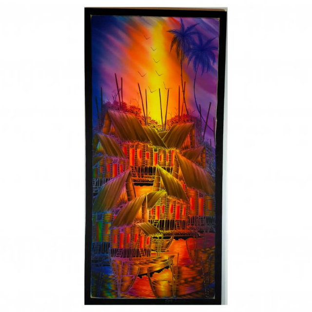 FISHERMAN VILLAGE BATIK PAINTING
