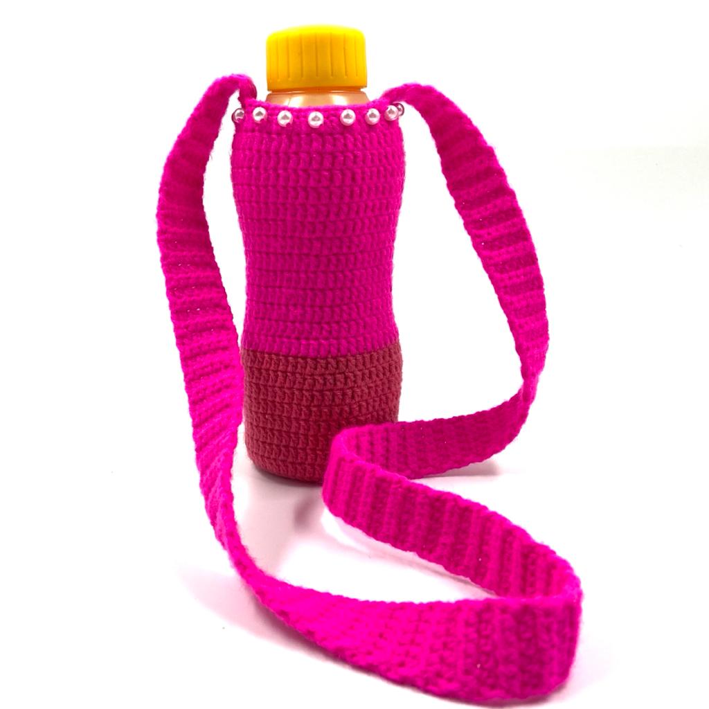 CROCHET WATER BOTTLE BAG
