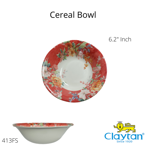 CLAYTAN - CEREAL BOWL FS CRIMSON