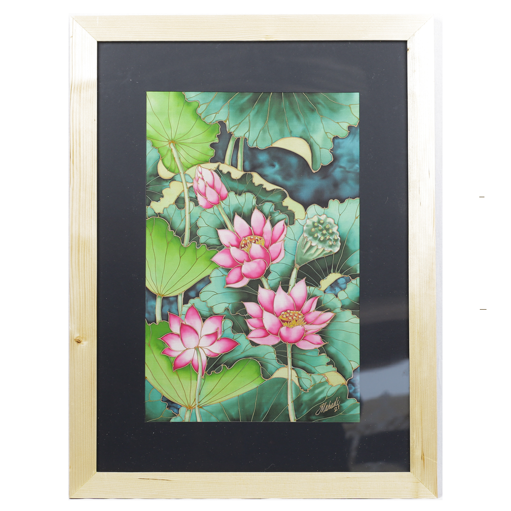 (PRE ORDER) THE PINK LOTUS BATIK 32 (WITH FRAME)