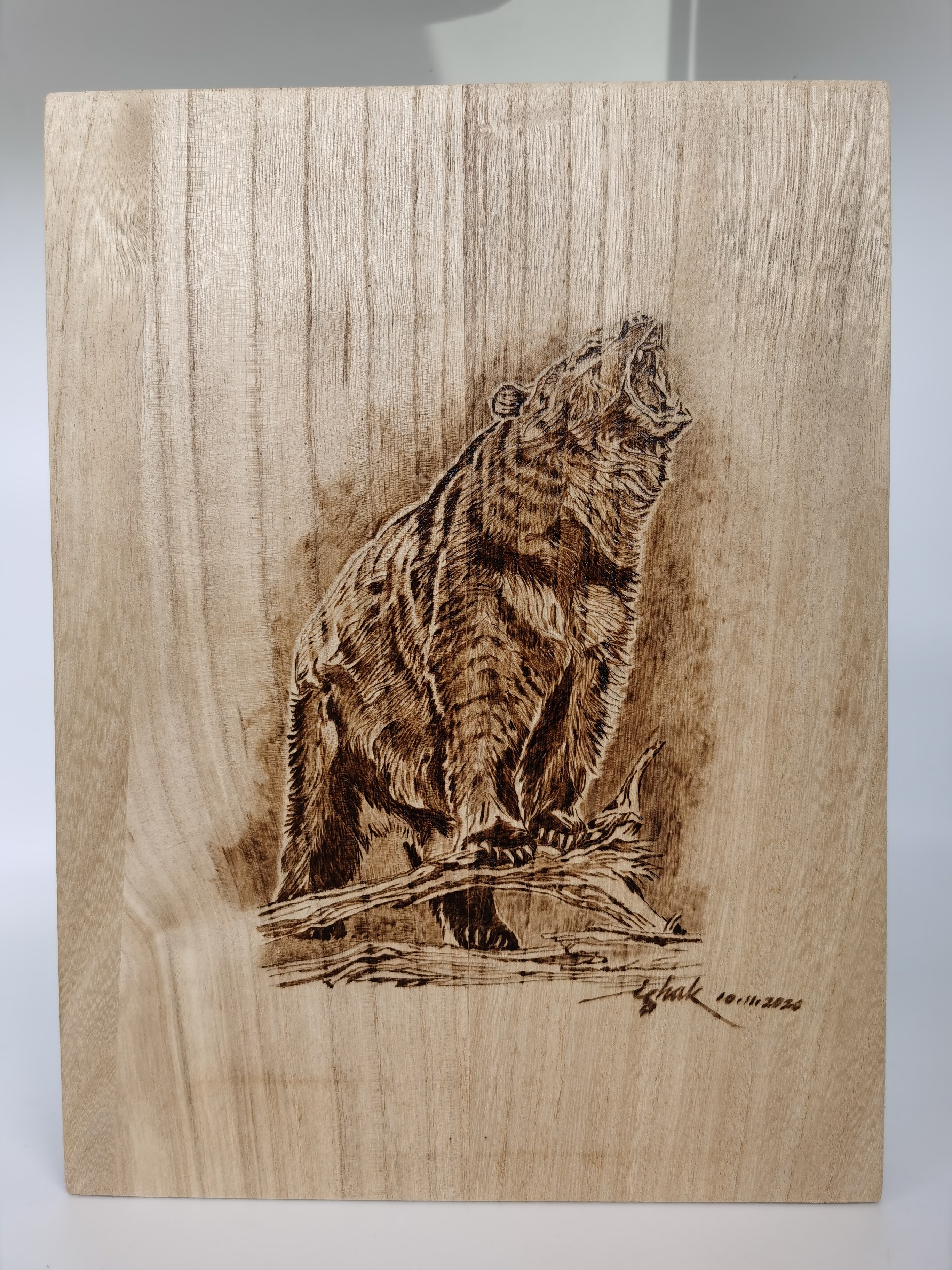 WOOD BURNING - PYROGRAPHY (BEAR)