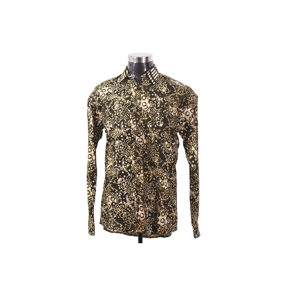 KEMEJA BATIK LELAKI  COTTON LENGAN PANJANG