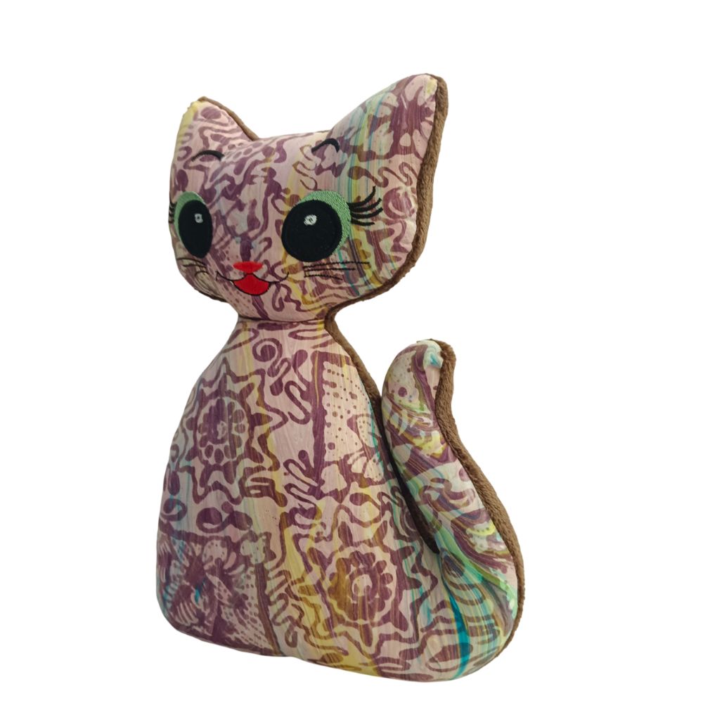 SOFT TOYS BATIK KUCING MATA BERSULAM  71