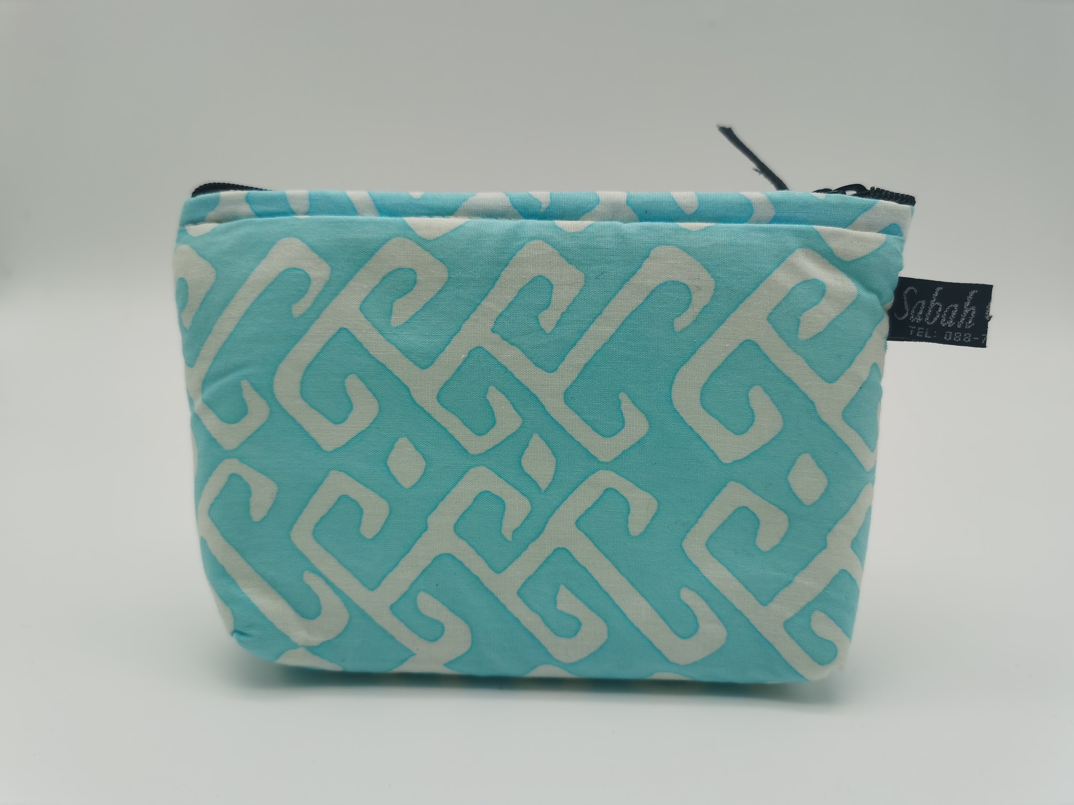 SPONGE BAG BATIK COTTON TURQUOISE