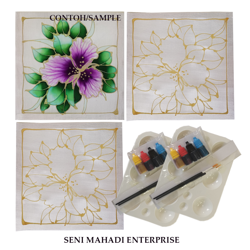 (70) BATIK KIT DIY BUNGA ORKID (COMBO 2)