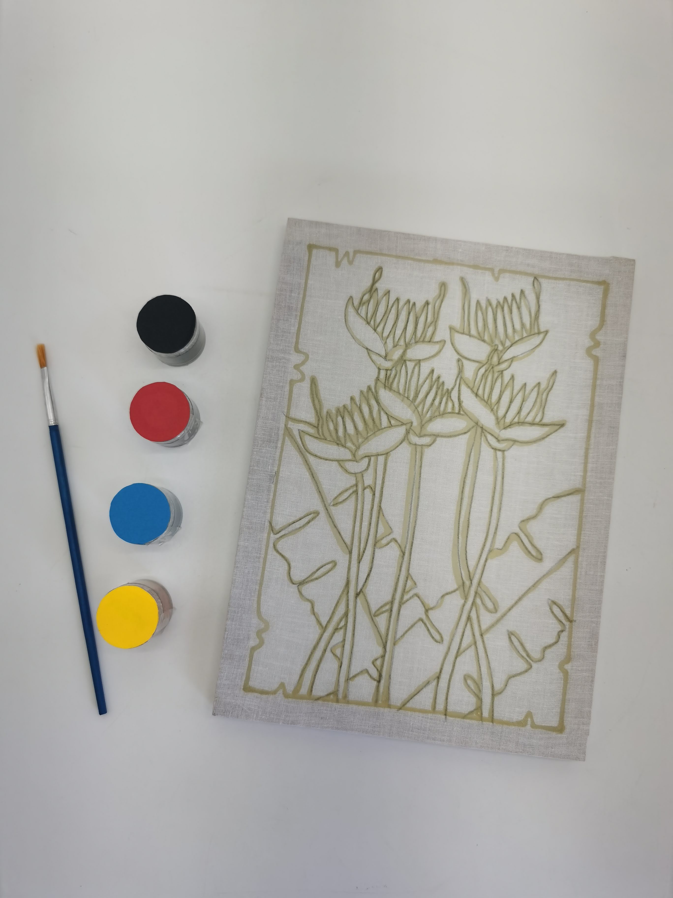 BATIK PAINTING SET (MOTIF - WATERLILY 2)