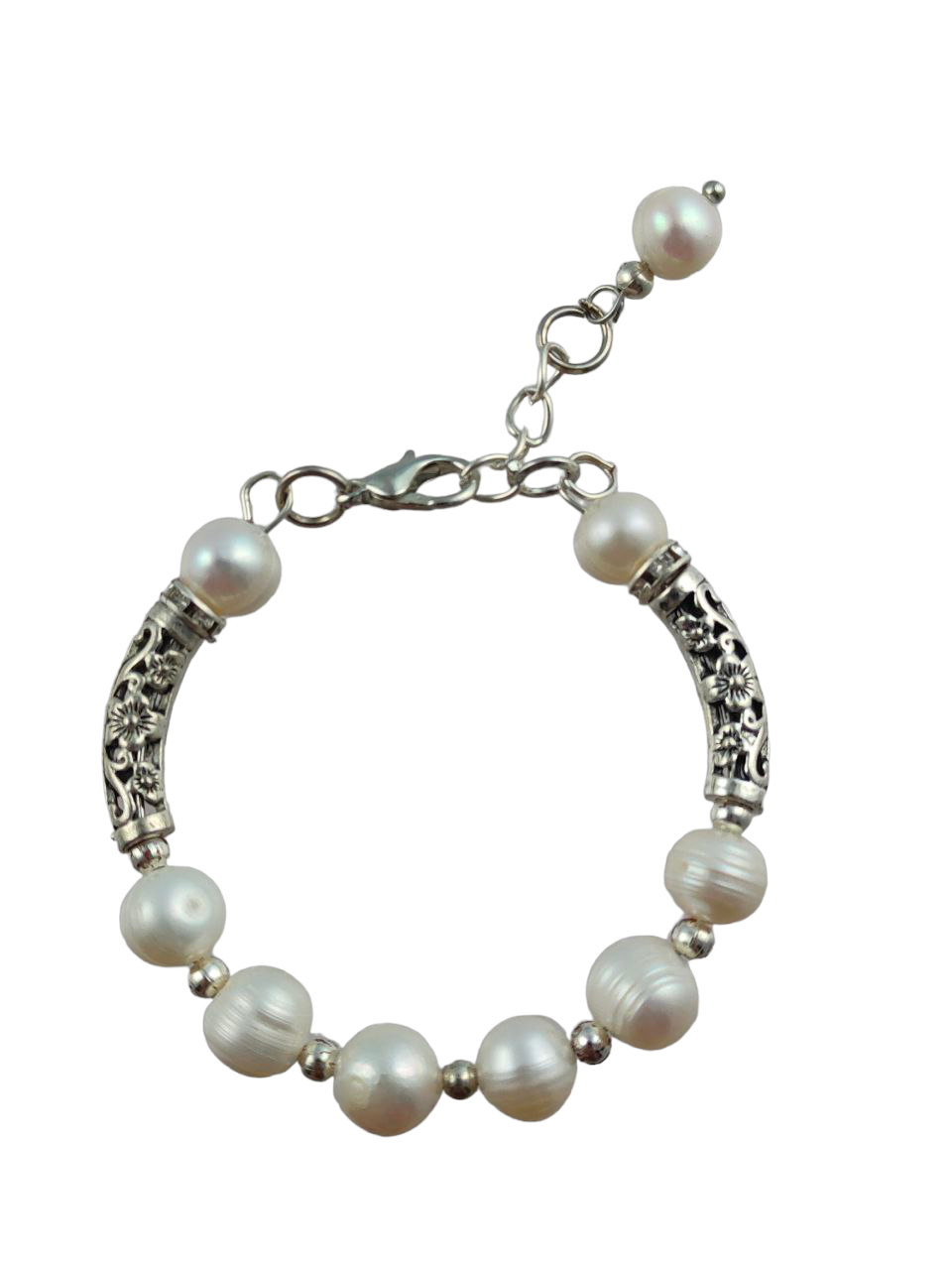 PURE PEARL AND PRECIOUS STONE BRACELET