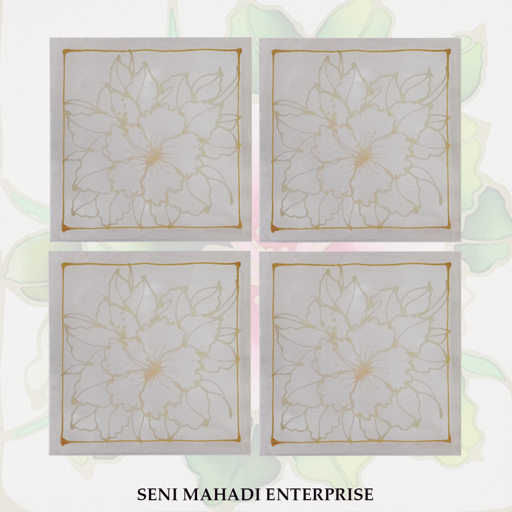 (112) BATIK KIT DIY BUNGA RAYA 1  (COMBO 4)