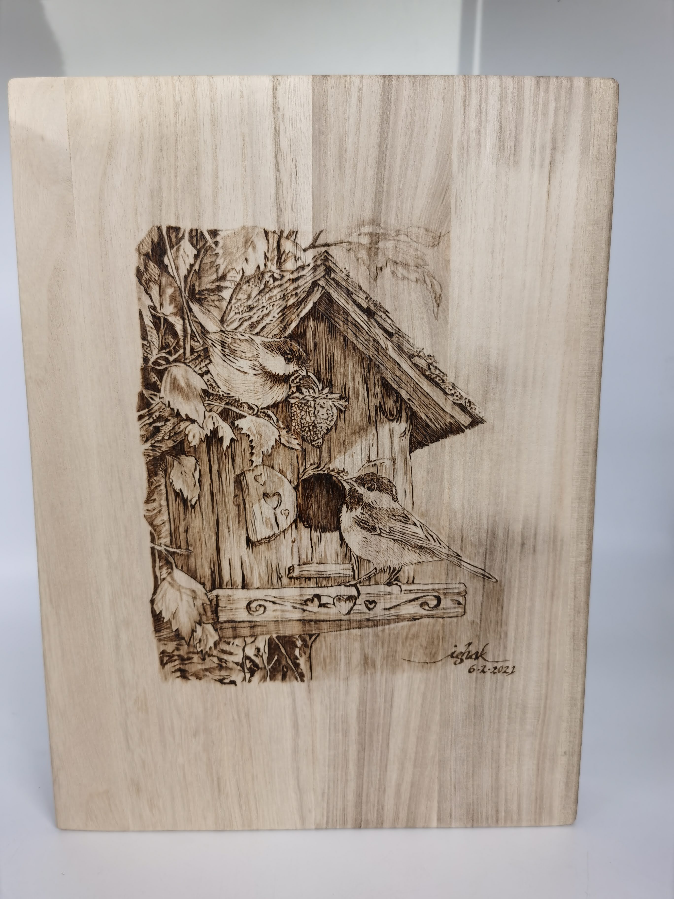 WOOD BURNING - PYROGRAPHY (BIRD)