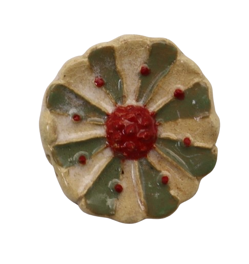 CERAMIC BROOCH