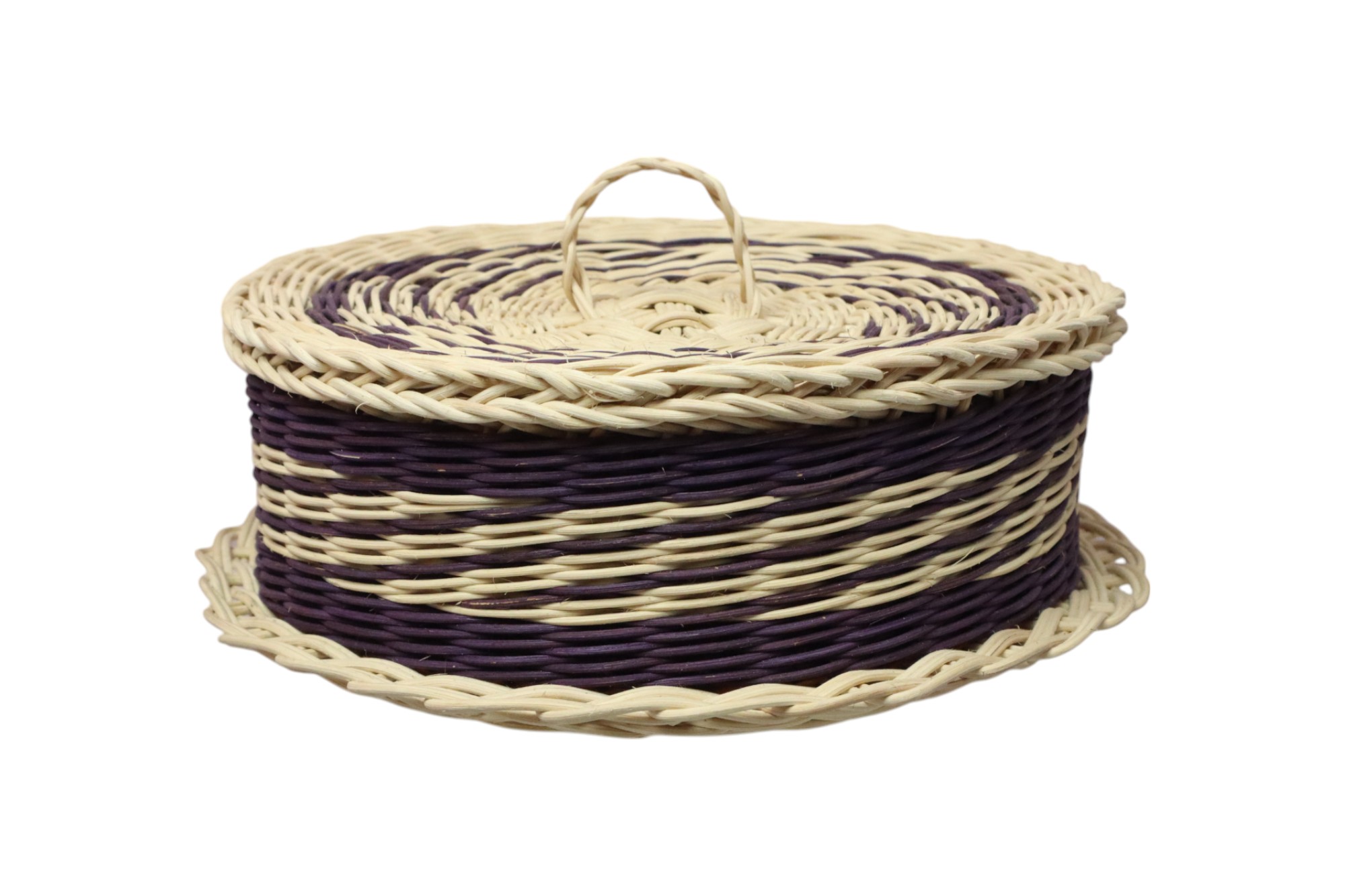 RATTAN BASKET WITH COVER