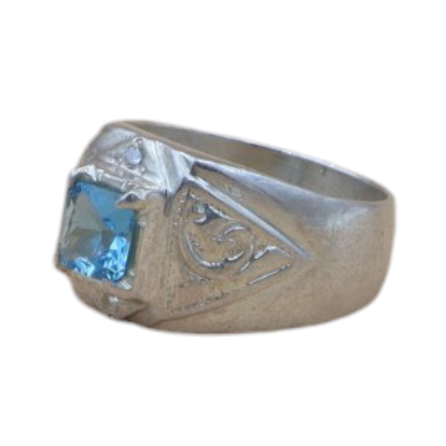SILVER MEN'S RING