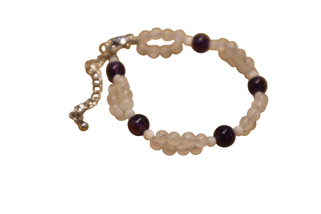 MOONSTONE AMETHYST BRACELET
