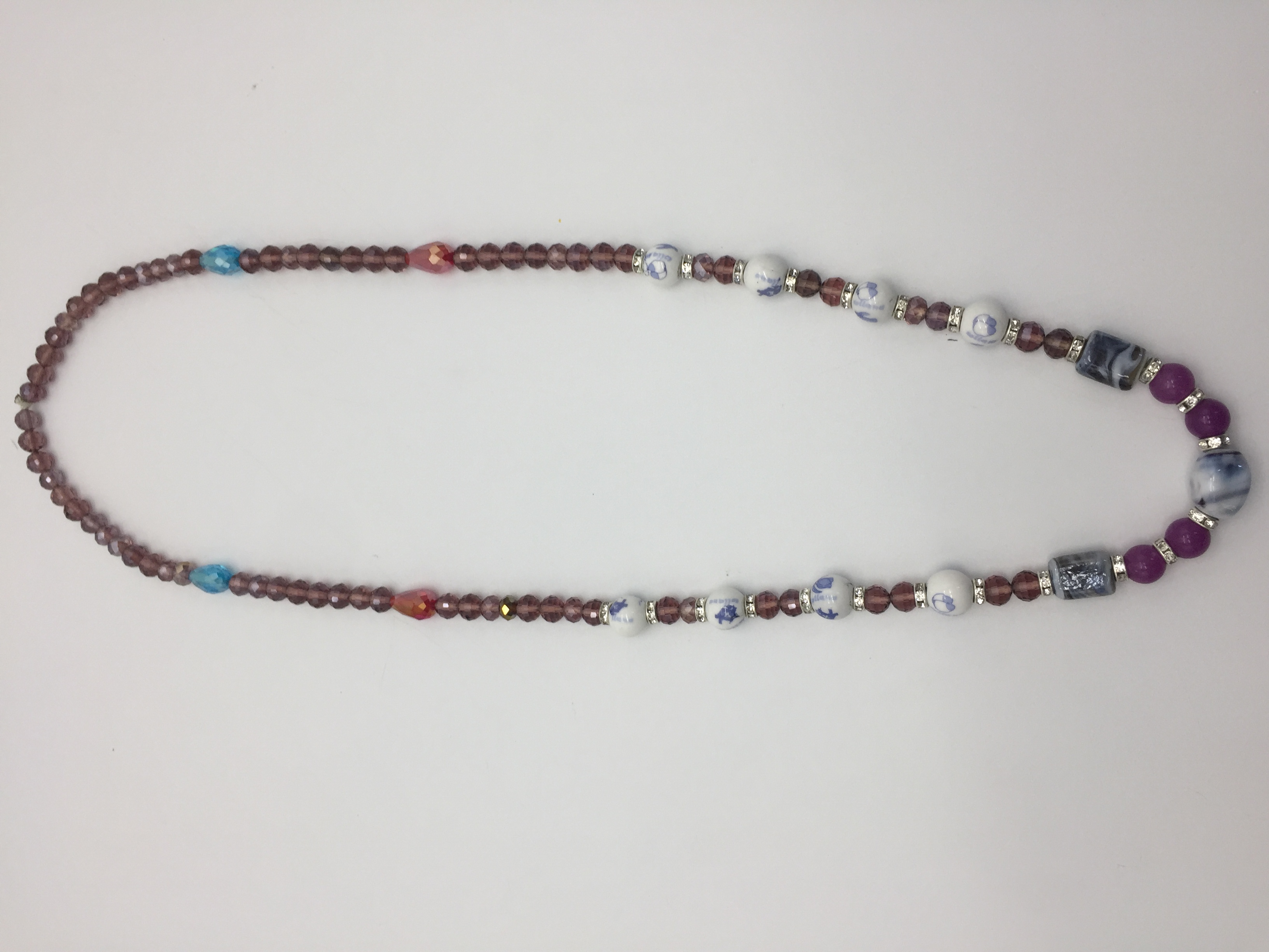 SERAMIC CRYSTAL BROWN NECKLACE