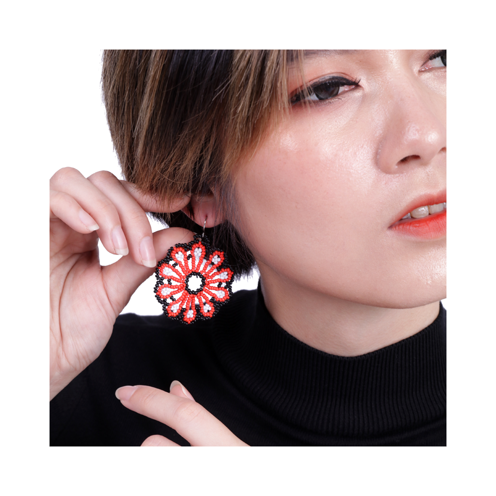 SARAWAK BEADS EARRINGS | TOHO SARAWAK