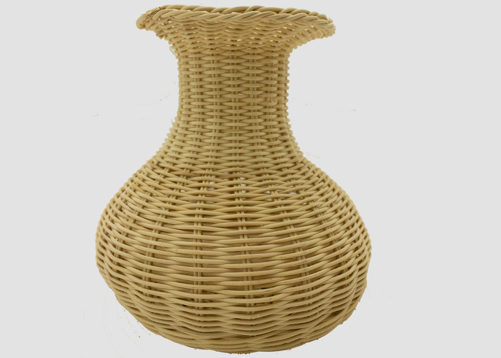 LANSENI RATTAN FLOWER VASE