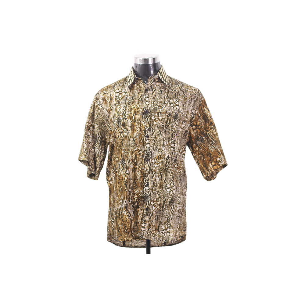 KEMEJA BATIK LELAKI  COTTON LENGAN PENDEK
