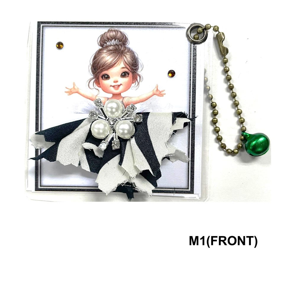 BATIK ALPHABET KEYCHAIN - M