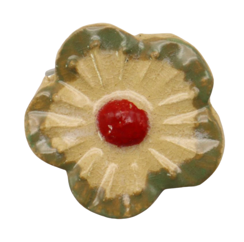CERAMIC BROOCH