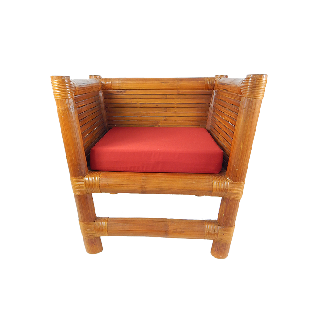 (PRE-0RDER) BACK REST RATTAN SINGLE SEATER