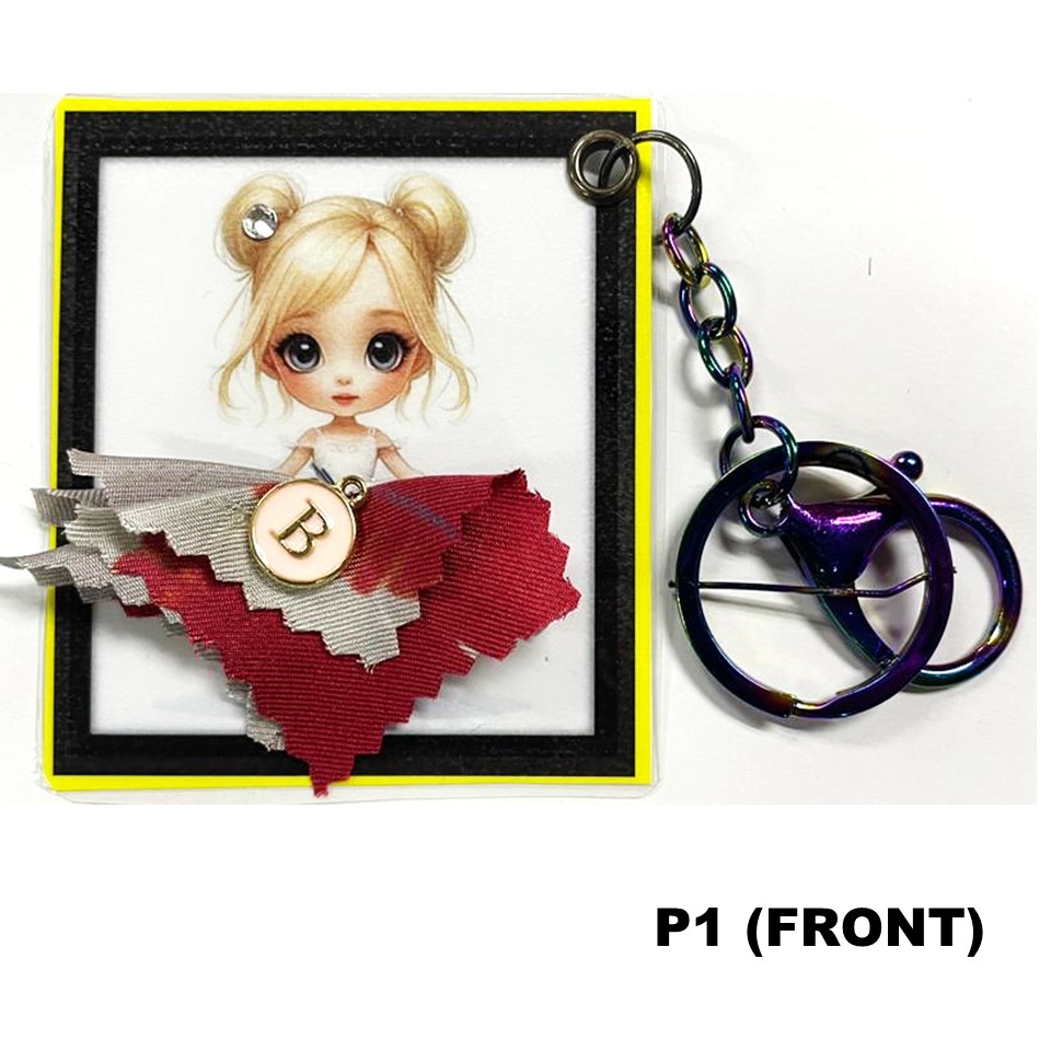 BATIK ALPHABET KEYCHAIN - P
