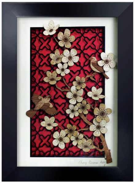 2D ART PIECES-CHERRY BLOSSOM