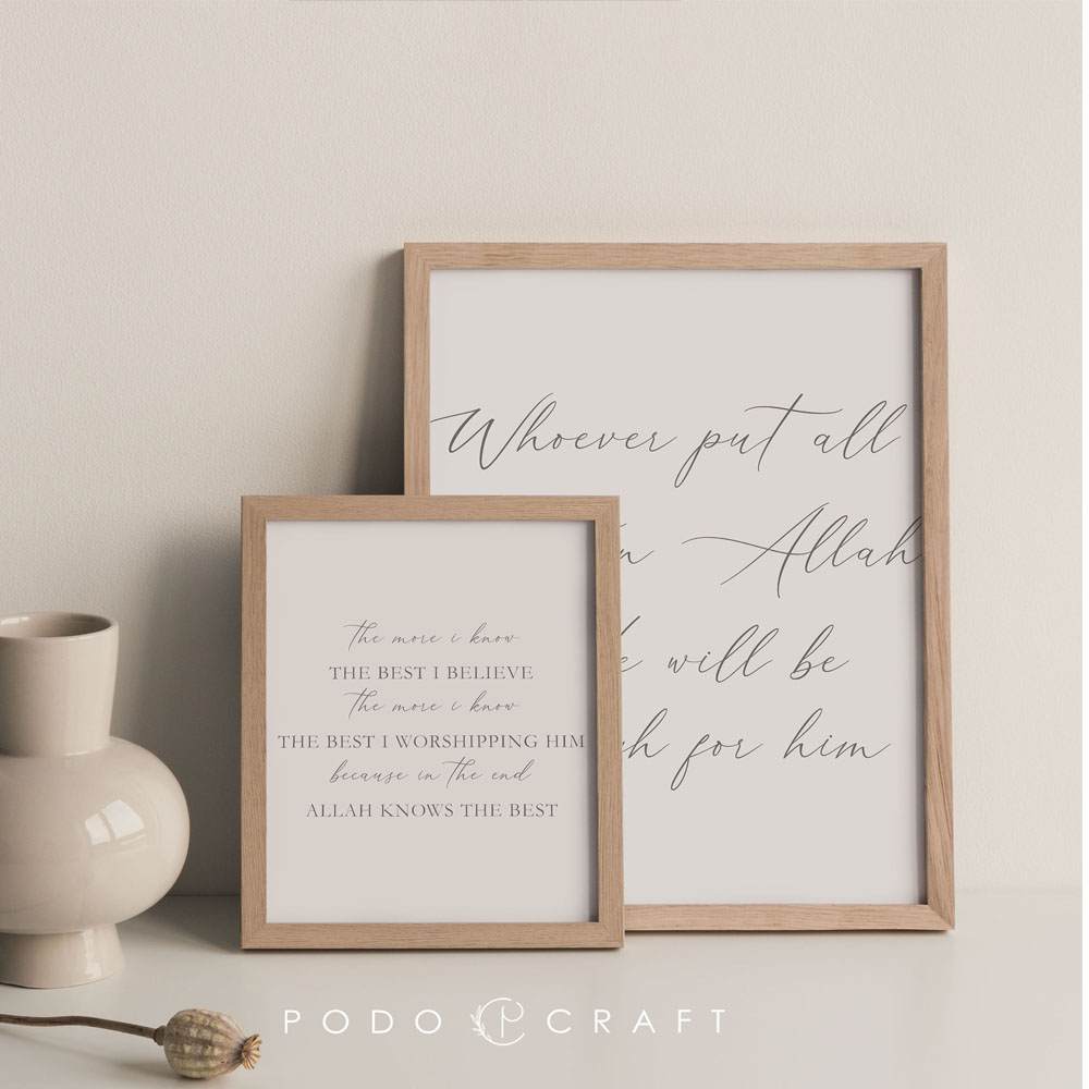 WHOEVER PUT ALL TRUST IN ALLAH HE WILL BE ENOUGH FOR HIM