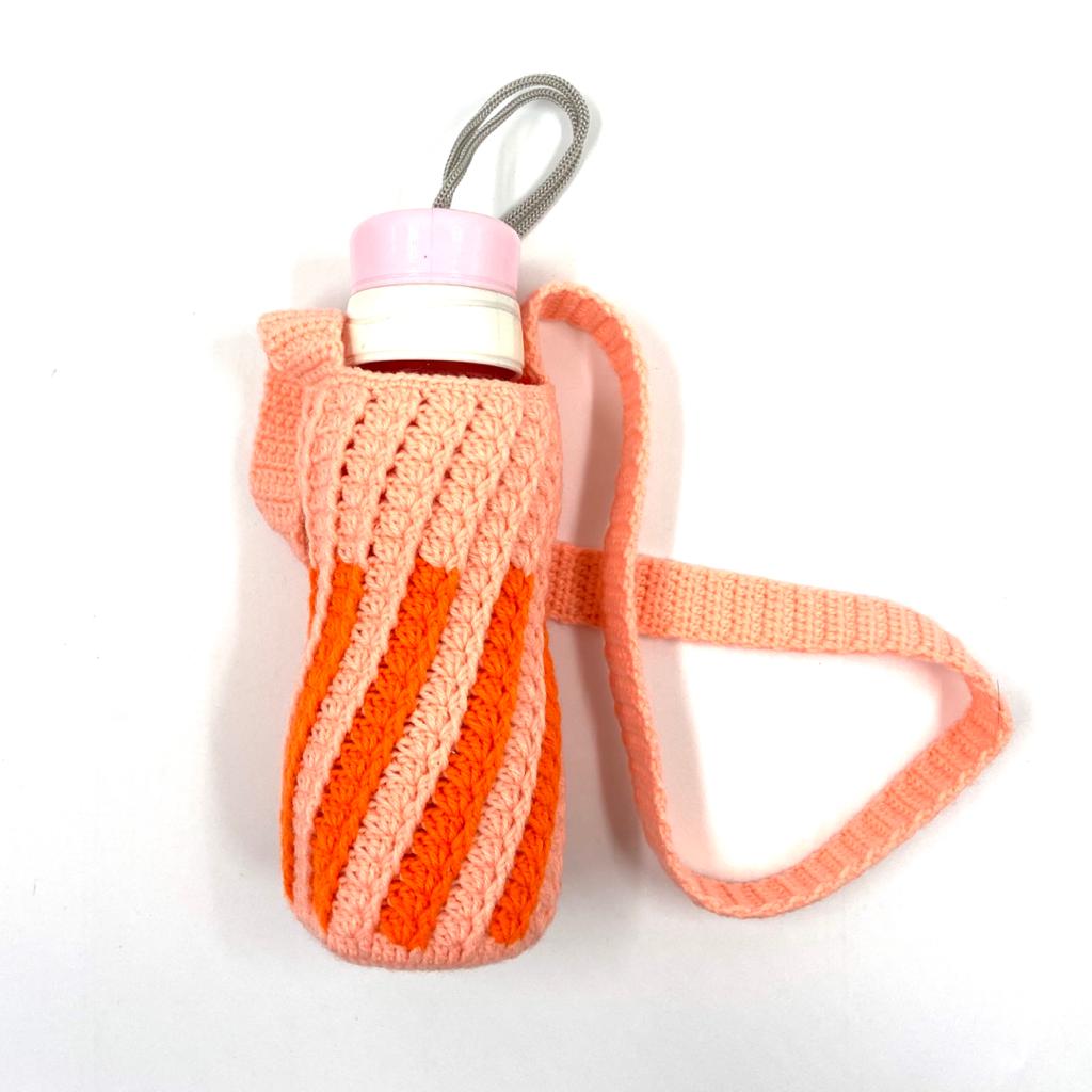 CROCHET WATER BOTTLE BAG