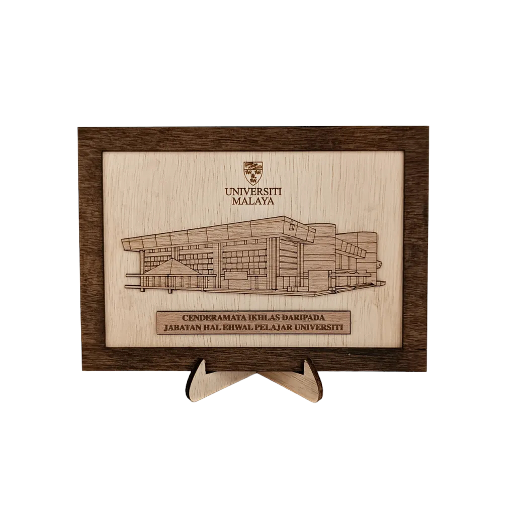 CUSTOM STAND FRAME MULTI LAYER KAYU WOODEN PLYWOOD A4