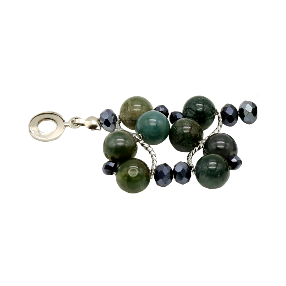 NATURAL MOSST AGATE BRACELET