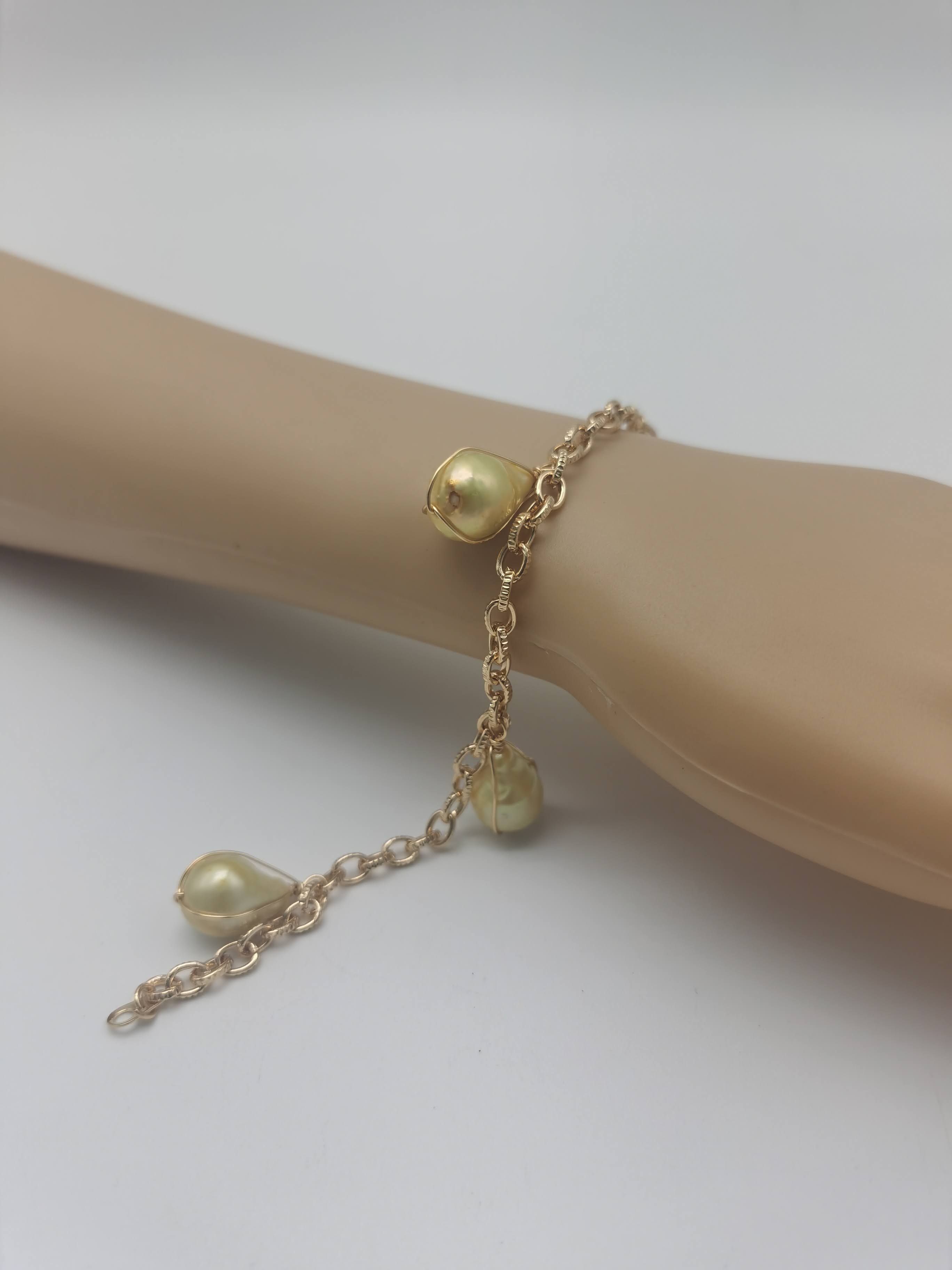 GELANG ROSEGOLD BAROQUE YELLOW