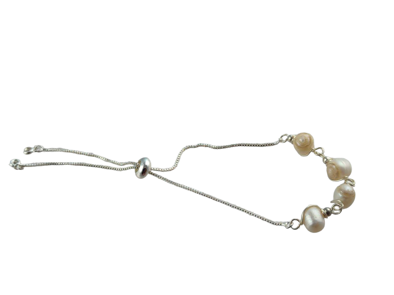 PURE PEARL AND PRECIOUS STONE BRACELET
