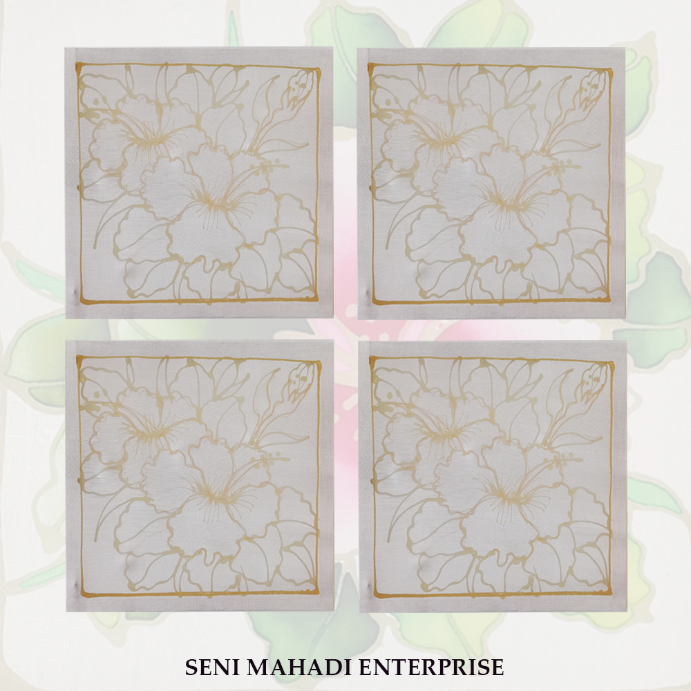 (116) BATIK KIT DIY BUNGA RAYA 2  (COMBO 4)